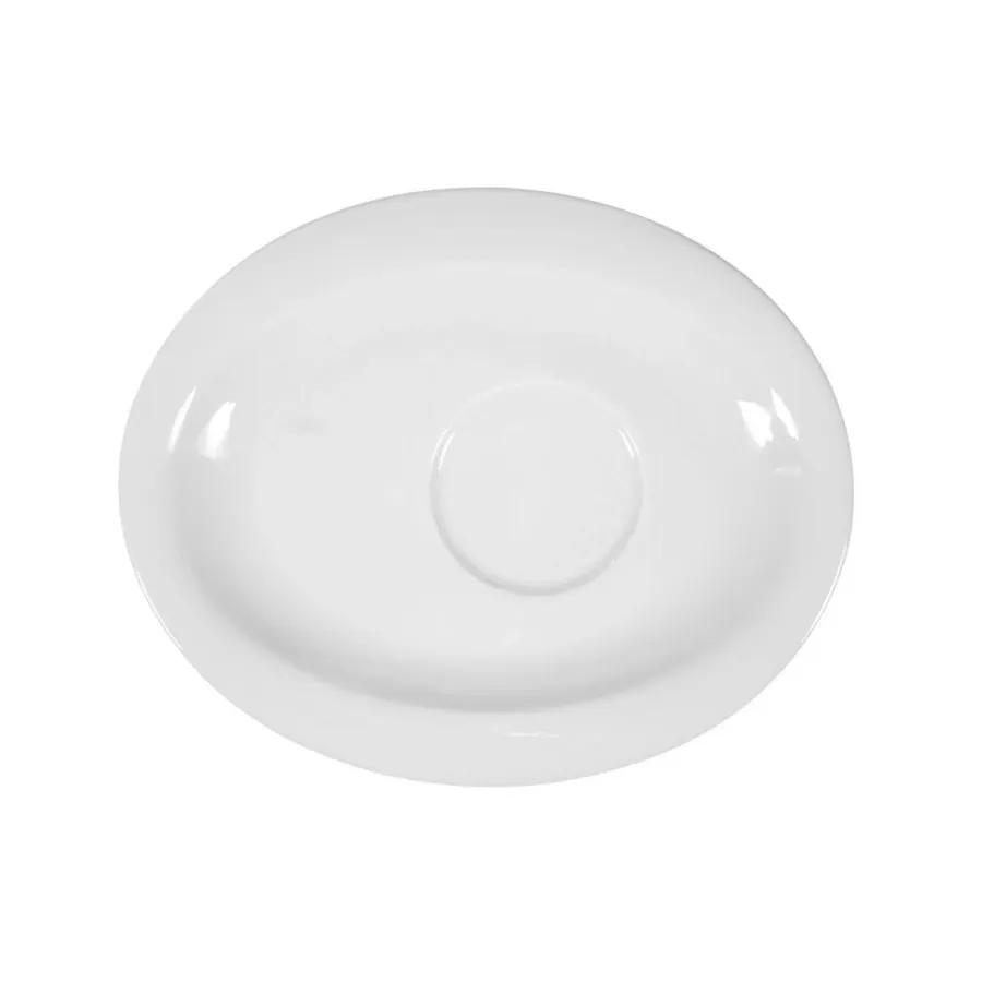 obrazek 1 Duży owalny porcelanowy spodek 19x15,5 cm w stylu nowoczesnym - Seltmann Weiden