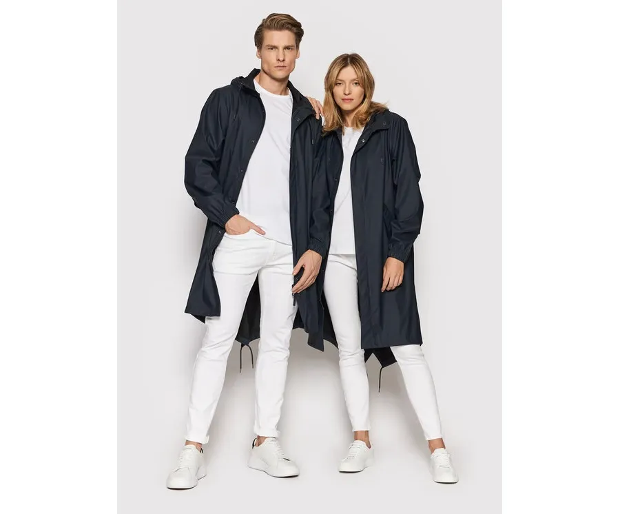 obrazek 1 Rains Kurtka przeciwdeszczowa Unisex 18140 Granatowy Regular Fit