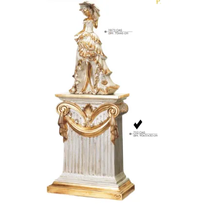 Picture Console table with curtains and roses with Swarovski - Valle d'oro Patchi