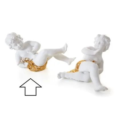 Zdjęcie Włoska barokowa figurka amorka wykonana z ceramiki - Ceramiche ML