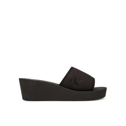 Zdjęcie Calvin Klein Jeans Klapki Beach Wedge Slide Canvas YW0YW01725 Czarny