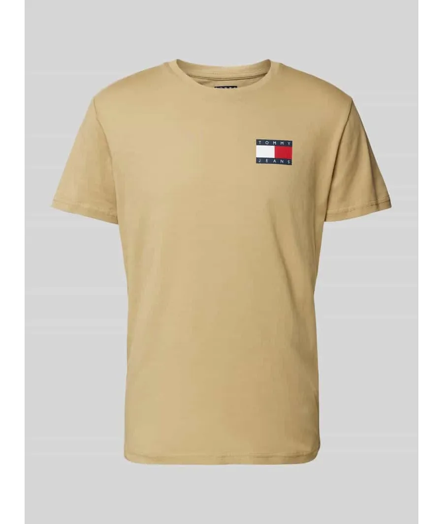 obrazek 1 Tommy Jeans T-Shirt Essential DM0DM20740 Beżowy Slim Fit