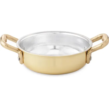 Zdjęcie Patelnia do paelli średnica 14cm 2 uchwyty - Pepite d'Oro - Cu Artigiana