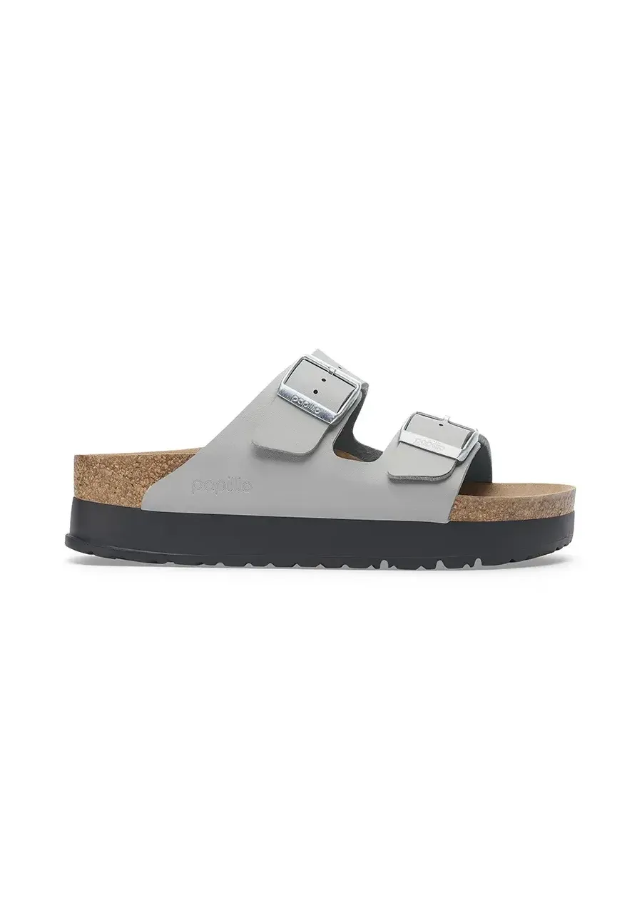 obrazek 1 Birkenstock klapki Arizona Flex Platform BF damskie kolor szary na platformie 1028439