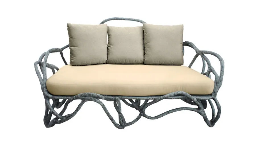 beautiful sofa on the terrace