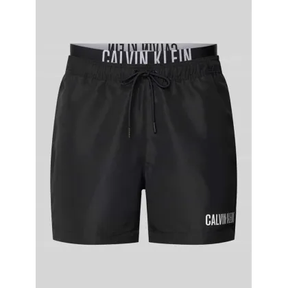 Zdjęcie Spodenki kąpielowe o kroju regular fit z nadrukiem z logo