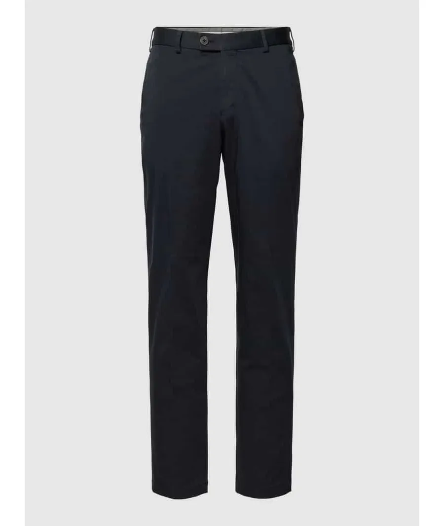 obrazek 1 Chinosy o kroju regular fit w jednolitym kolorze model ‘Tilo’