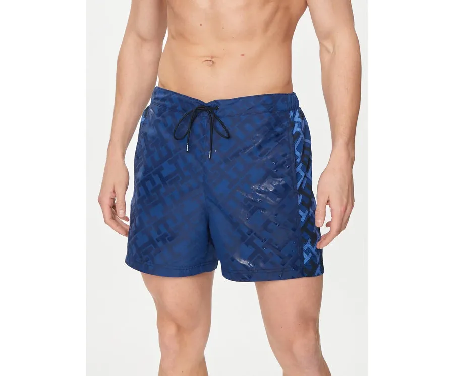 obrazek 1 Tommy Hilfiger Szorty kąpielowe UM0UM03211 Granatowy Slim Fit