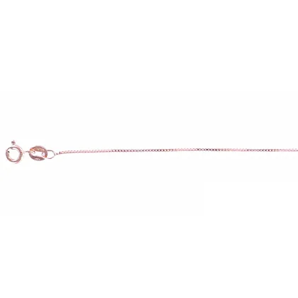 Zdjęcie Wenecki łańcuszek z różowego złota - 45 cm