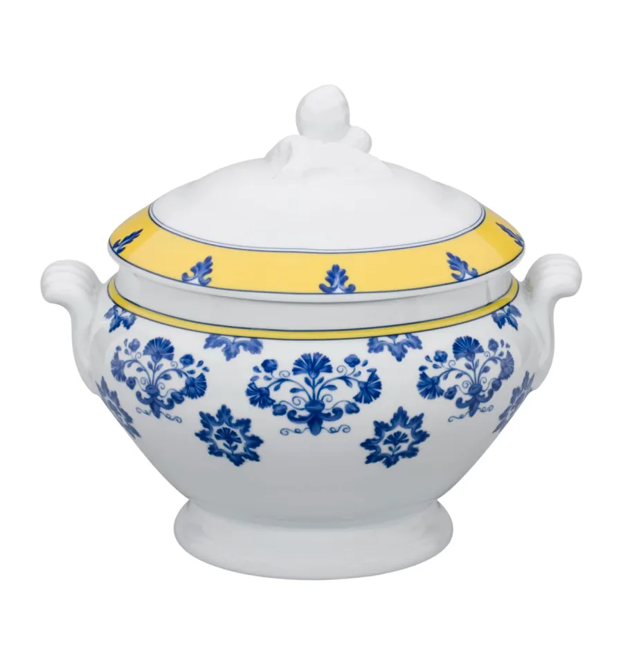 obrazek 2 Unikatowa porcelanowa waza Castelo Branco z motywem inspirowanym słynnym haftem - Vista Alegre