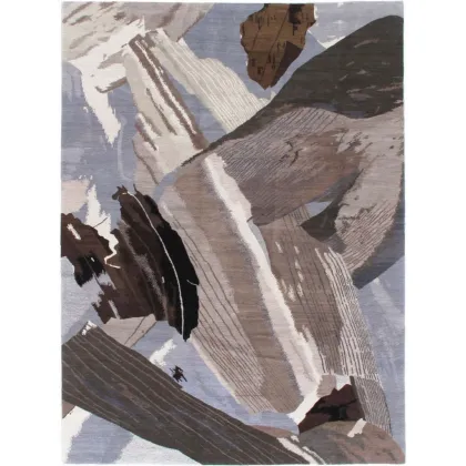 Zdjęcie Ręcznie barwiony dywan z wełny himalajskiej