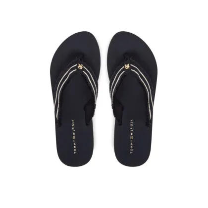 Zdjęcie Tommy Hilfiger Japonki TH Webbing Beach Sandal FW0FW08739 Granatowy