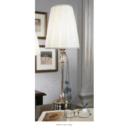 Picture Stylish lamp with a transparent bottle and a conical shade - Il Paralume Marina