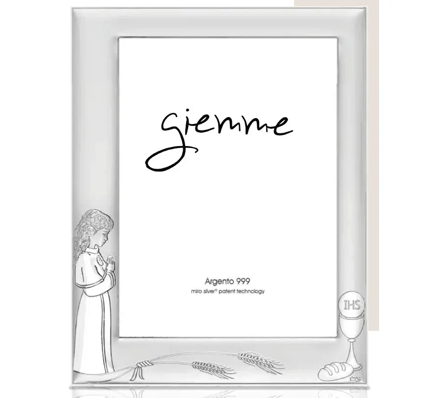 obrazek 1 Unikalna srebrna ramka na zdjęcie z komunii o wymiarach 13х18 cm