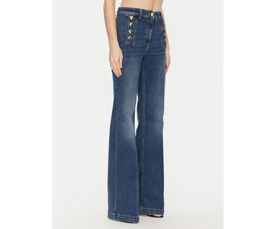obrazek 1 Elisabetta Franchi Jeansy PJ-83D-51E2-V440 Granatowy Regular Fit