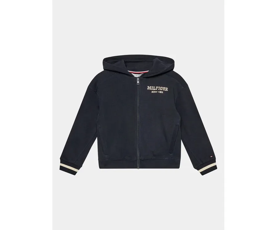 obrazek 1 Tommy Hilfiger Bluza Monotype KG0KG07723 D Granatowy Regular Fit