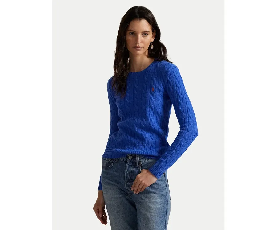 obrazek 1 Polo Ralph Lauren Sweter 211971865006 Niebieski Slim Fit