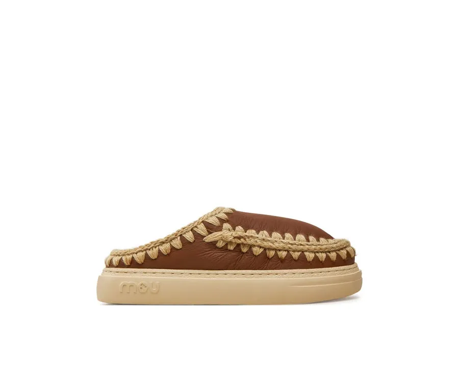 obrazek 1 Mou Kapcie Eskimo Bold Clog FW411010B Brązowy