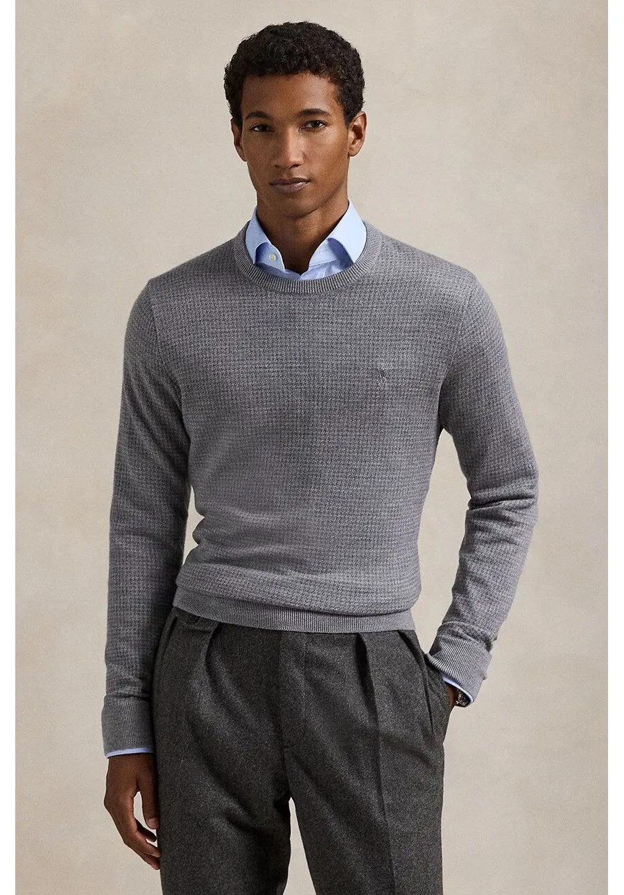 obrazek 1 Polo Ralph Lauren sweter wełniany męski kolor szary  710949280