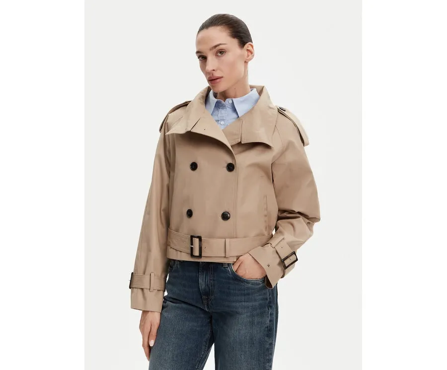 obrazek 1 Tommy Hilfiger Trencz WW0WW43933 Beżowy Regular Fit