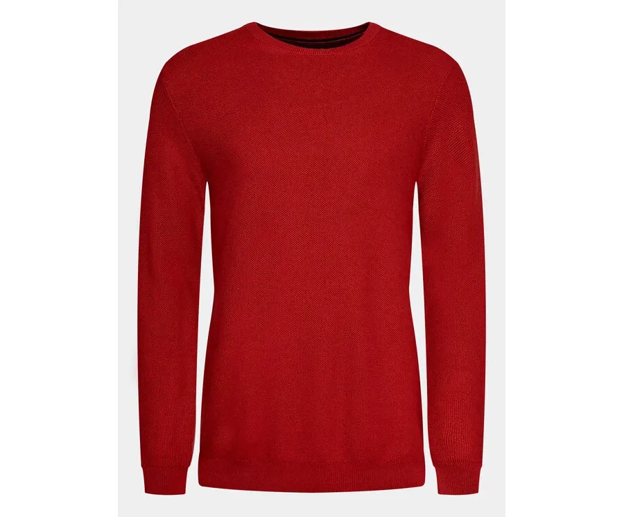 obrazek 1 Pierre Cardin Sweter 50600/000/5040 Czerwony Regular Fit