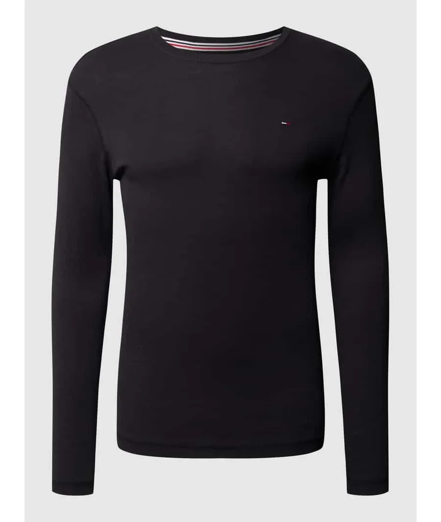 obrazek 1 Tommy Jeans Longsleeve DM0DM04409 Czarny Slim Fit