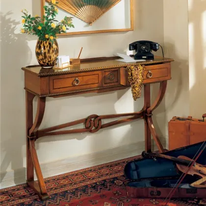 Zdjęcie Antyczna włoska konsola z drewna litego