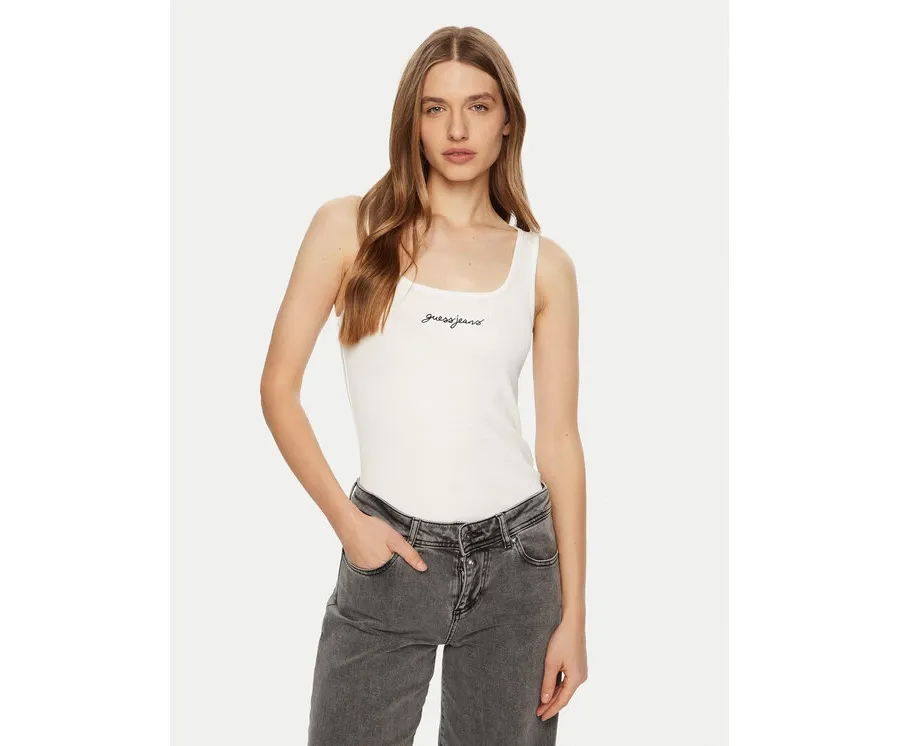 obrazek 1 Guess Top W5RP48 KA0H1 Biały Regular Fit