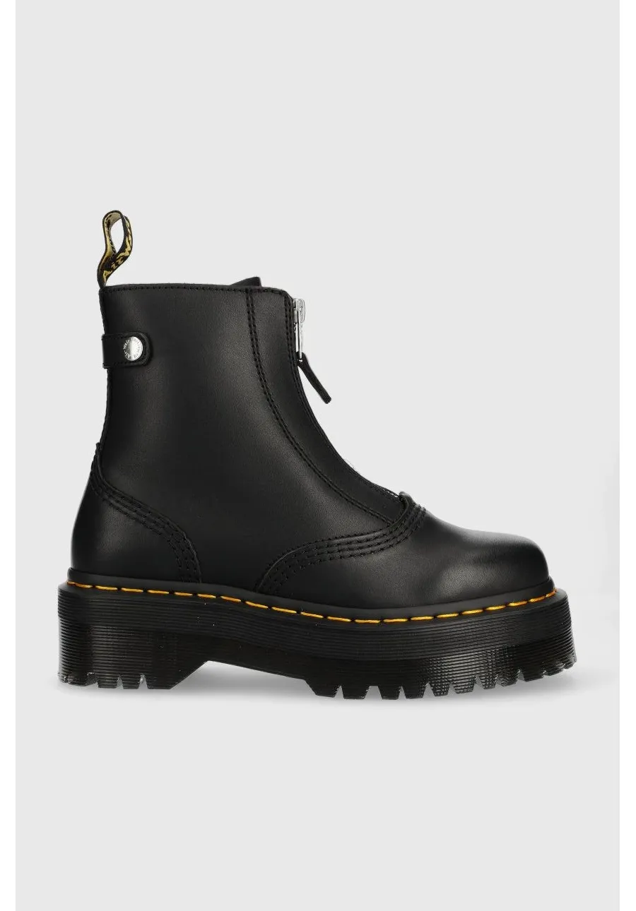 obrazek 1 Dr. Martens botki skórzane Jetta damskie kolor czarny na platformie DM27656001-Black