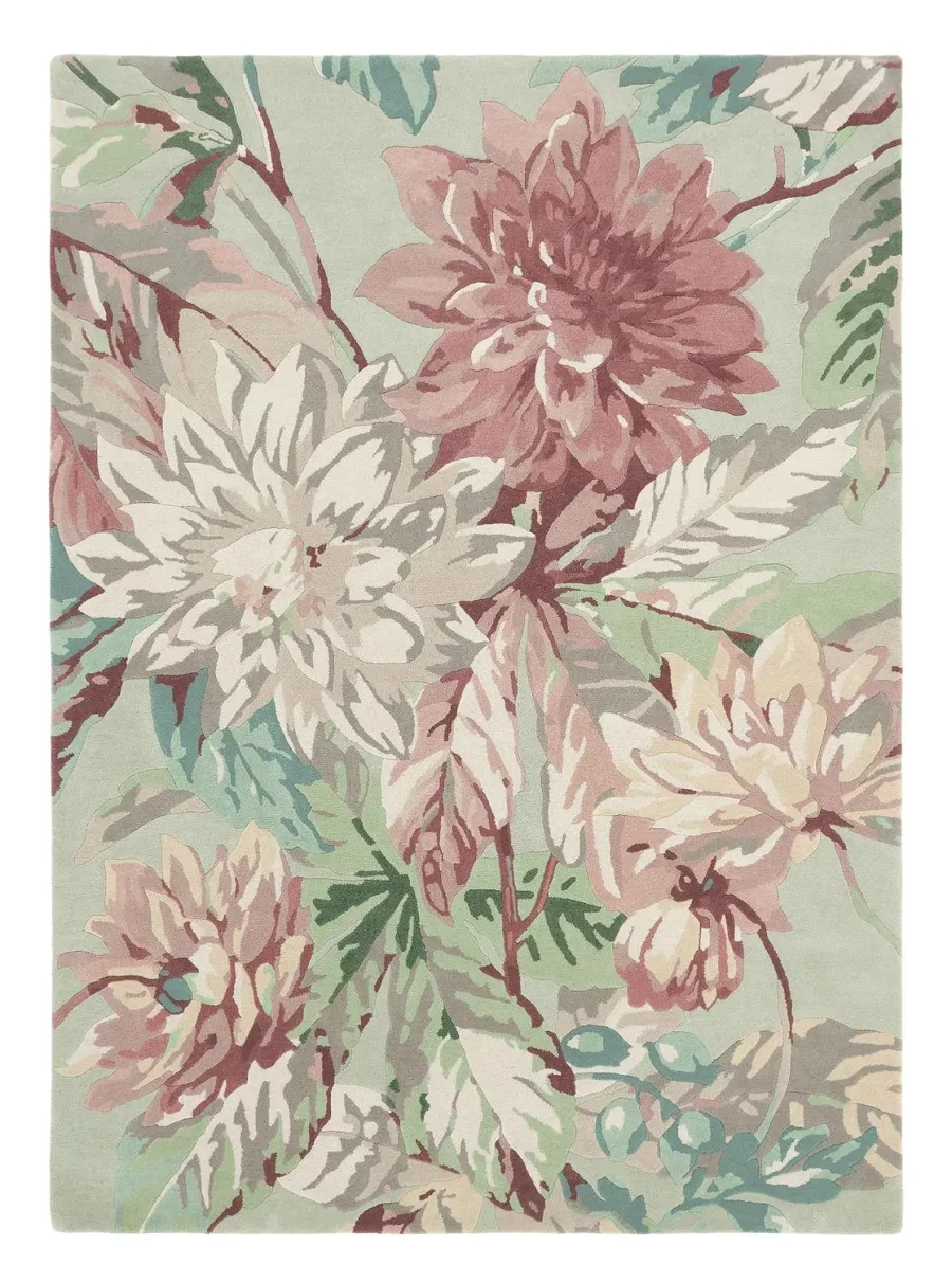 obrazek 1 Elegancki miętowy dywan w kwiaty – Brink & Campman