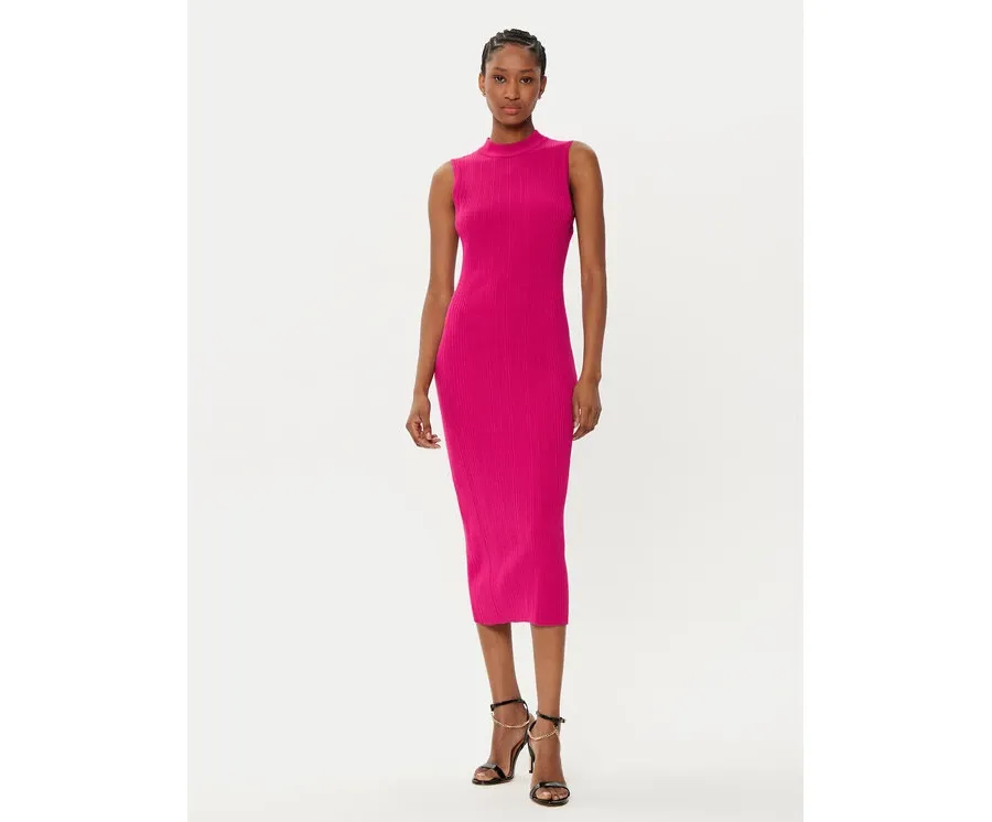 obrazek 1 MICHAEL Michael Kors Sukienka dzianinowa MR582UN33D Różowy Slim Fit