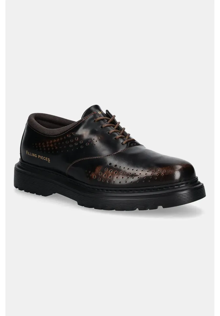 obrazek 1 Filling Pieces półbuty Derby Gradient męskie kolor brązowy 74927892057