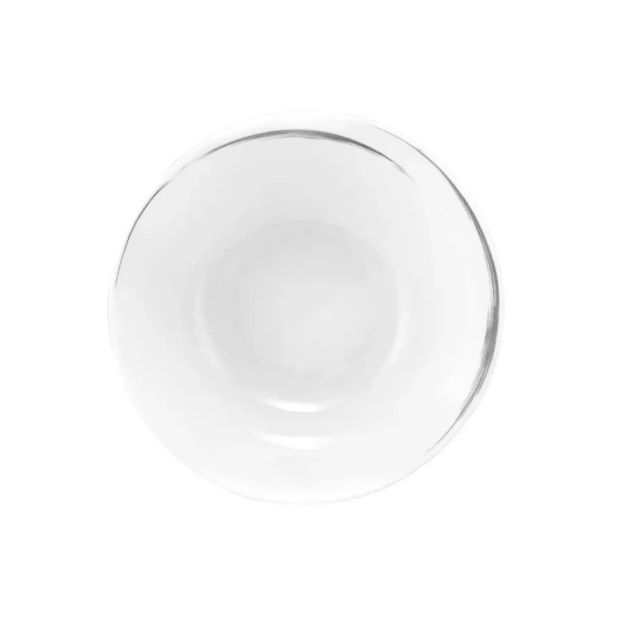 obrazek 1 Stylowa okrągła miska deserowa z porcelany 15 cm z szarym zdobieniem - Seltmann Weiden