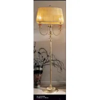 Zdjęcie Stylowa lampa podłogowa z bursztynowym kwiatem i kloszem – Il Paralume Marina