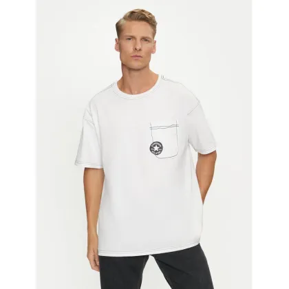 Zdjęcie Converse T-Shirt Sketch 10027256-A04 Biały Standard Fit