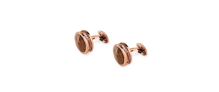 picture 1 Special Cufflinks - Tiger Eye NeroUno Montegrappa