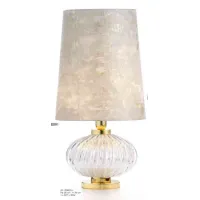 Picture Stylish table lamp with transparent Murano glass - Il Paralume Marina