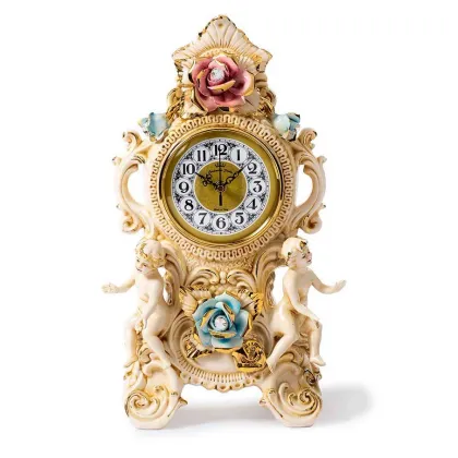 Picture Luxurious decorative clock made of ceramics