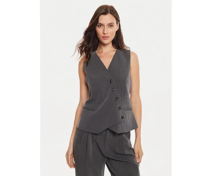 obrazek 1 Karen by Simonsen Kamizelka Ro 10105155 Szary Regular Fit