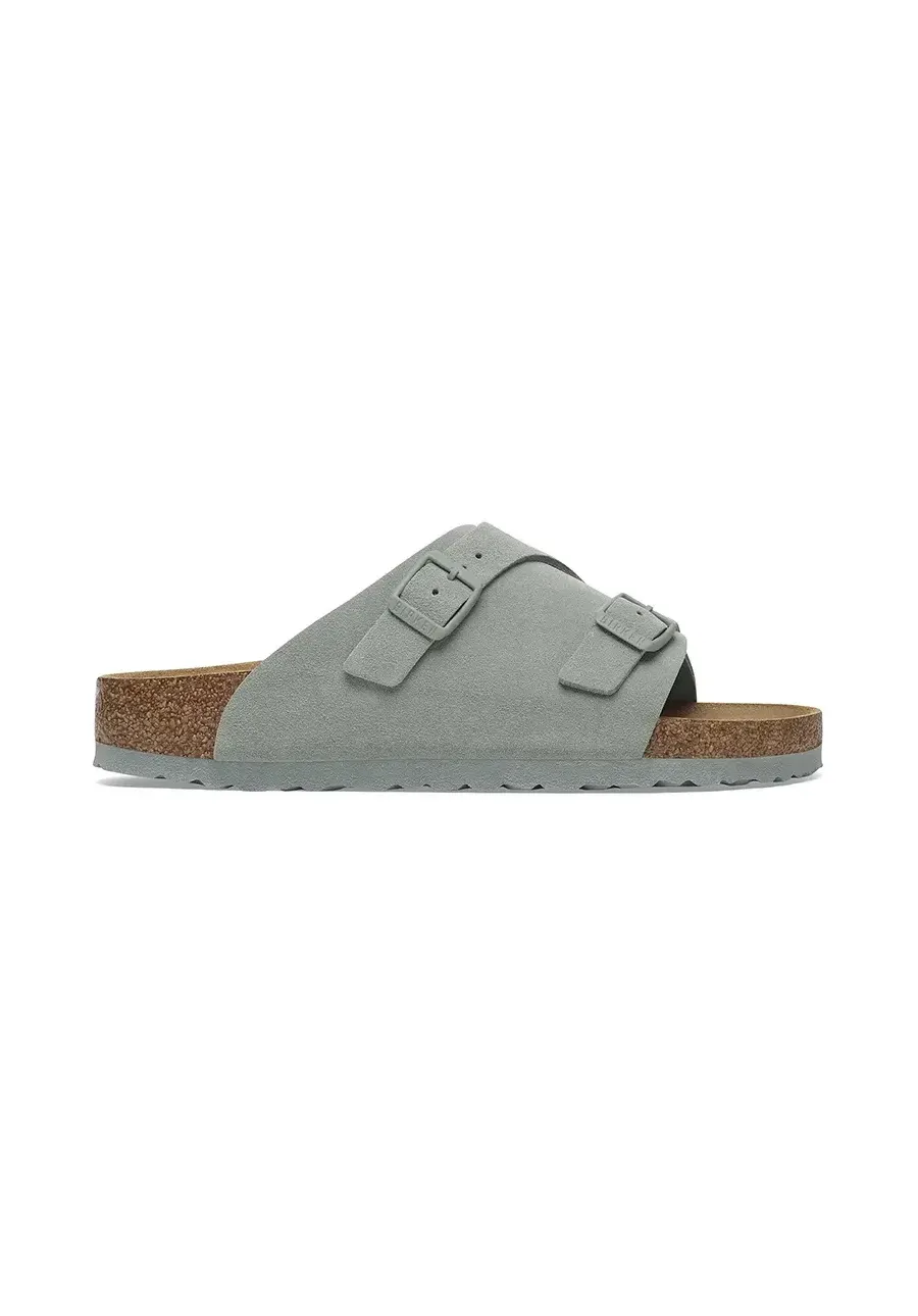 obrazek 1 Birkenstock klapki zamszowe Zürich damskie kolor niebieski 1029166