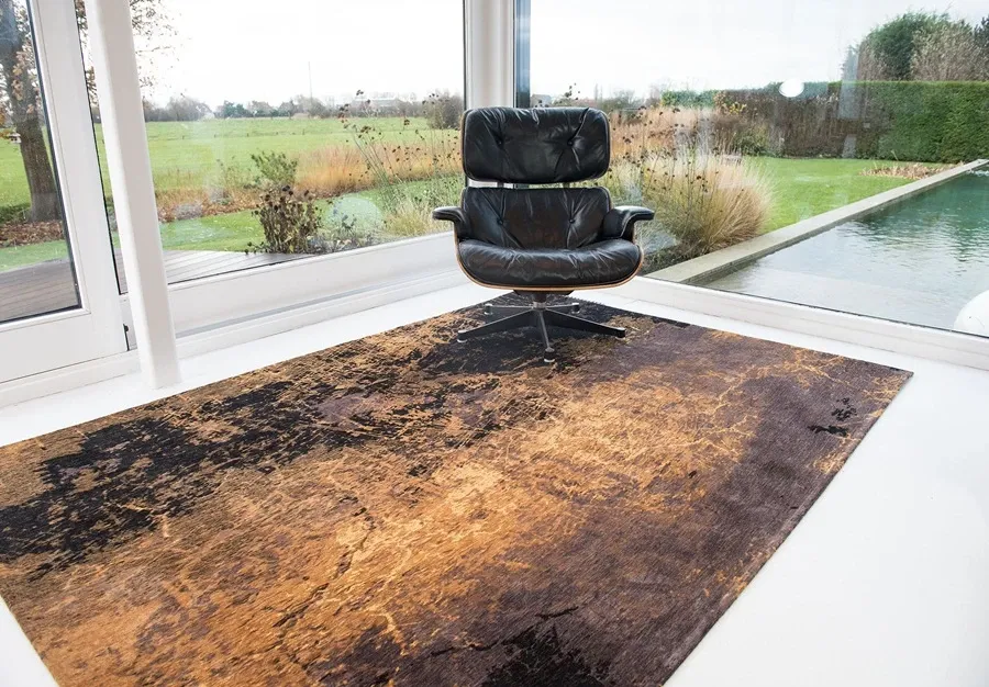 picture 4 Luxurious orange modern rug - DEEP MINE 8618