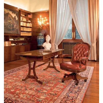 Picture Classic desk with two drawers for an exclusive office - Mascheroni