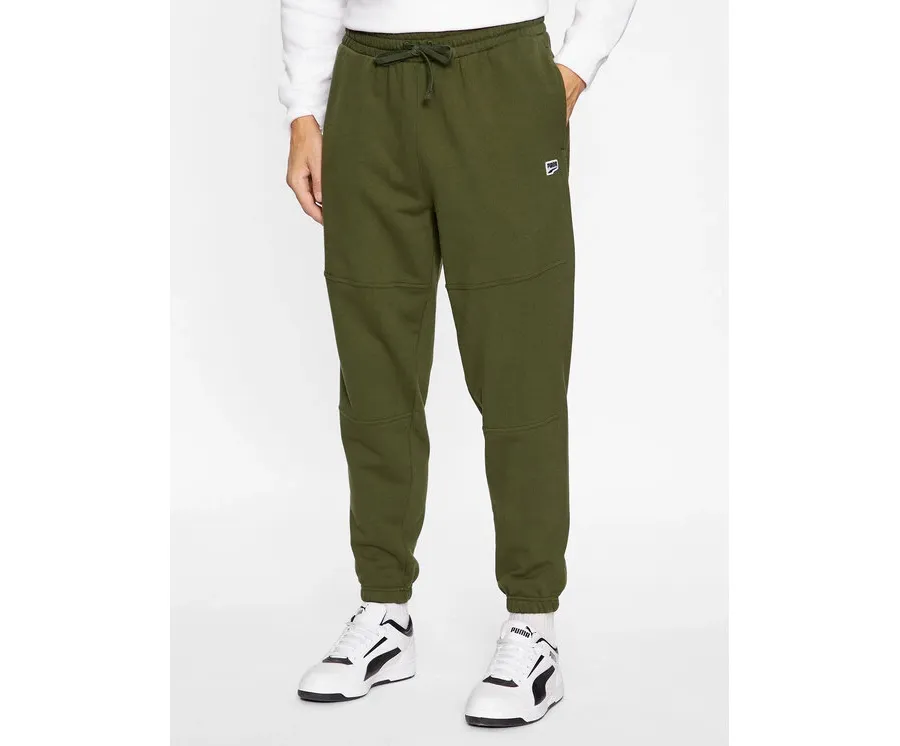 obrazek 1 Puma Spodnie dresowe Downtown 621287 Zielony Regular Fit