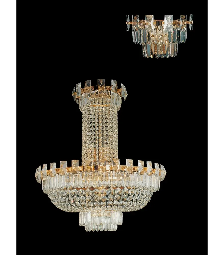 obrazek 1 Szklana lampa ścienna włoskiego producenta