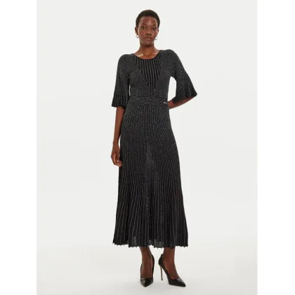 Zdjęcie KARL LAGERFELD Sukienka dzianinowa 246W1316 Czarny Regular Fit