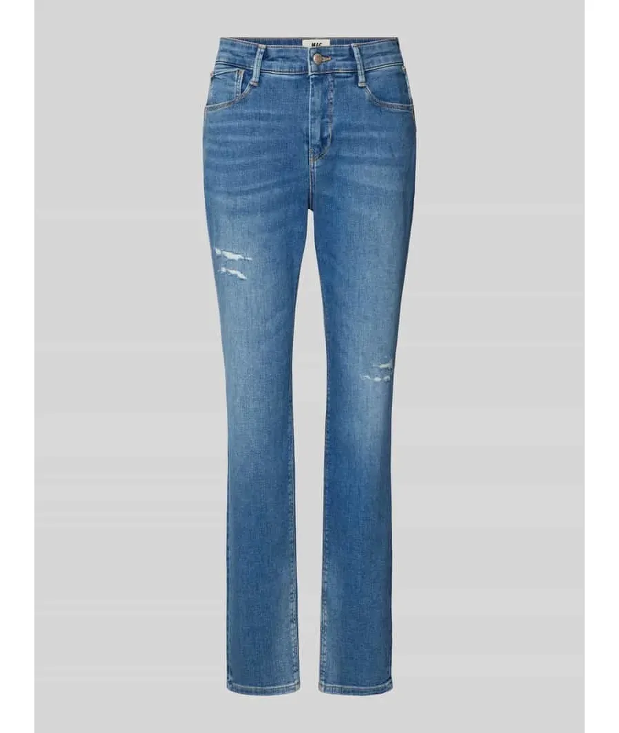 obrazek 1 Jeansy o kroju slim fit z efektem znoszenia model ‘California’