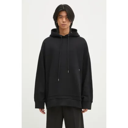 Zdjęcie Helmut Lang bluza Mega Zip Hoodie.Cmbd męska kolor czarny z kapturem gładka O09HM502