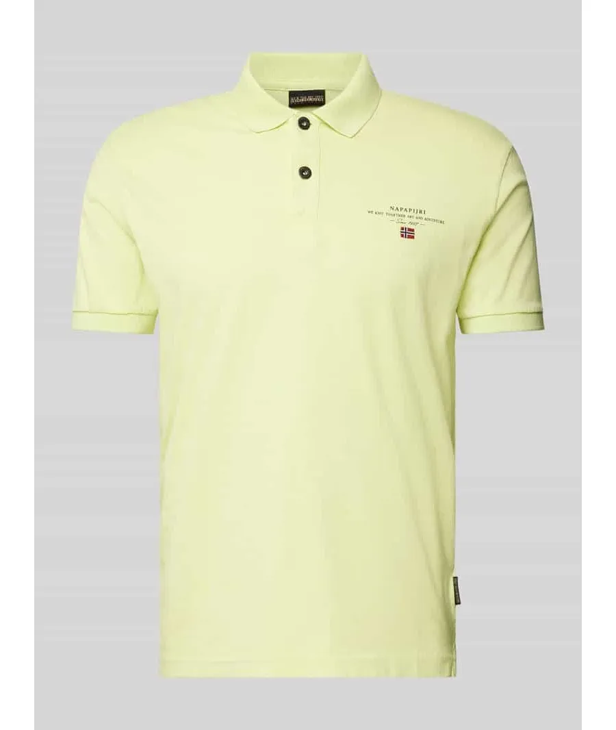 obrazek 1 Koszulka polo o kroju regular fit z nadrukiem z logo model ‘elbas’