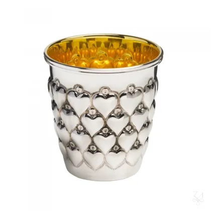 Picture A mug with heart-shaped decoration for a child – Zaramella Argenti