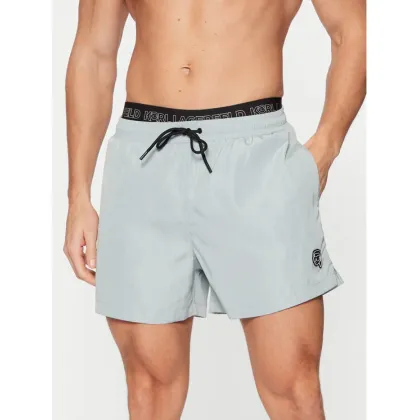Zdjęcie KARL LAGERFELD Szorty kąpielowe A1M46058 Szary Regular Fit